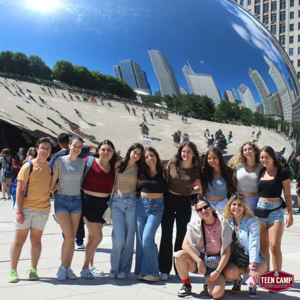 A group of campers in Chicago.