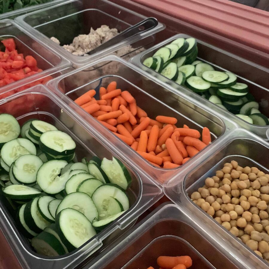 A variety of vegetables.